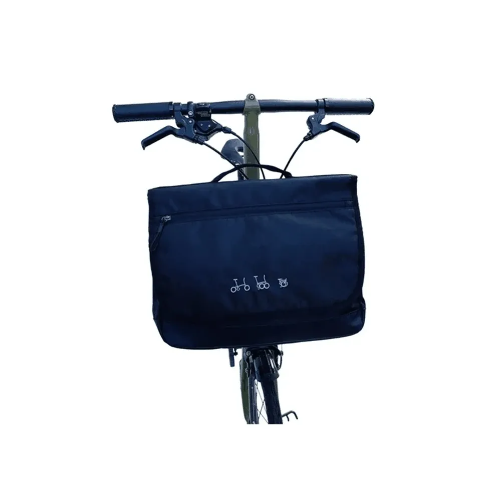 Acessórios 412 Bolsa de cabeça preta dobrável Sagão Sagbag Iamok Sacos dianteiros com capa de chuva para Brompton Birdy 40cmx31cmx12cm Acessórios de bicicleta