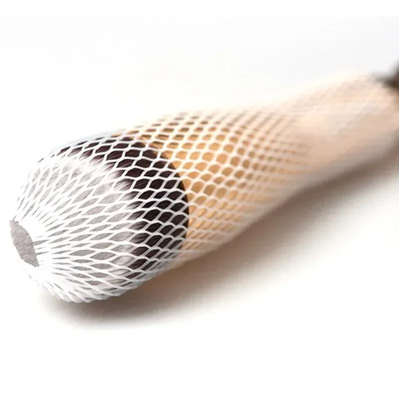 Makeup Brushes Protective Net Wide Cosmetic Tools Pen Cover Protector Plastic White Sheath Mesh