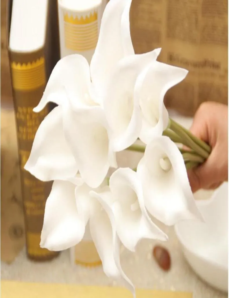 Simulazione calla lily fiore artificiale Pu reale decorazione per la casa Fiori Fedding Party Valentine039s Day Bouquet Flowers GA809335542