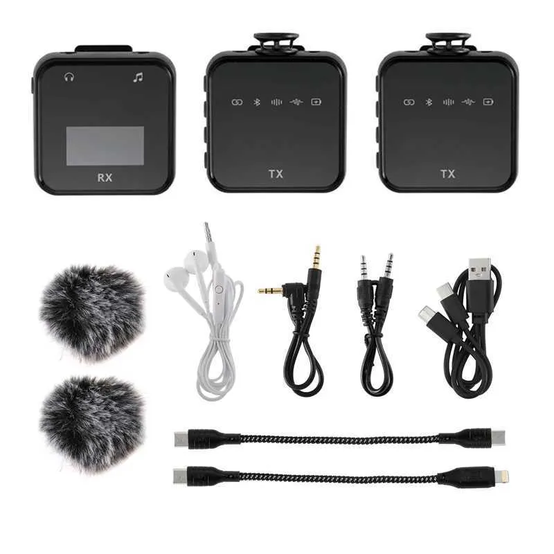 Rythflo Wireless Lavalier Mic For IPhone - Noise Cancelling, 100ft Range, 18H Battery