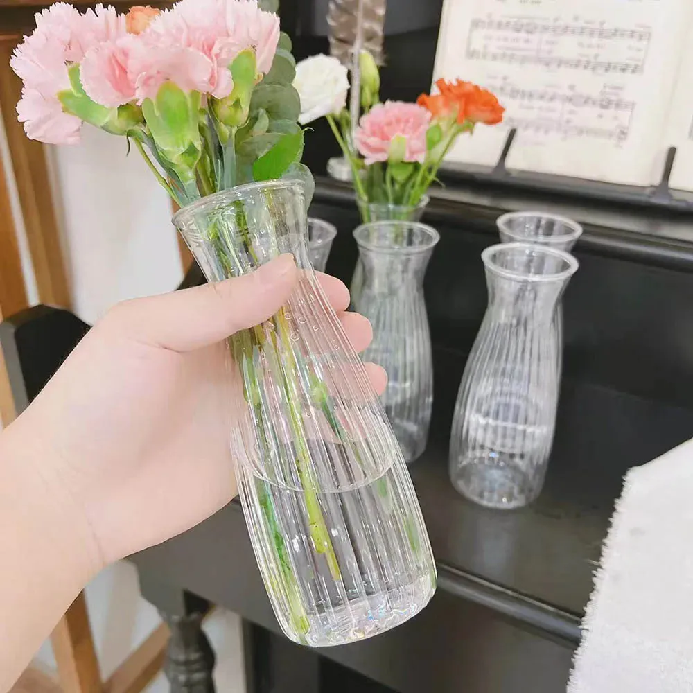 Contenedor De Arreglo Floral De Jarrón De Plástico Transparente Nórdico En  Jarrones De Plantas Hidropónicas De La Sala De Estar Del Hogar Decoración  Del Escritorio 241120 De 9,58 € | DHgate, image size:1000x1000