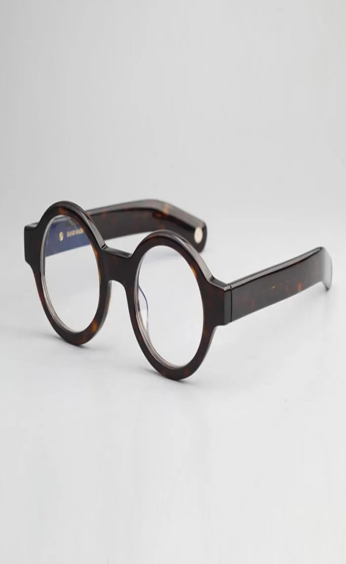 Lüks tasarımcı gözlük cubojue küçük yuvarlak gözlükler erkek gözlükler çerçeve erkek inek gözlük siyah kaplumbağa kalın asetat janpan5892471