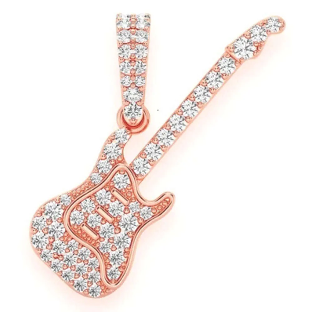 Hip Hop Pendant Fine Jewelry Diamond Men Newest Music Guitar Necklace Fashion Lab Grown Loose IGI Certified