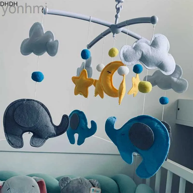 ERV0 Mobiles# Baby Mobile Ratles Toys 0-12 maanden voor baby pasgeboren Crib Bed Bed Bell Toddler Ratels Carrousel Baby Educatief speelgoed Kinderen geschenk D240426