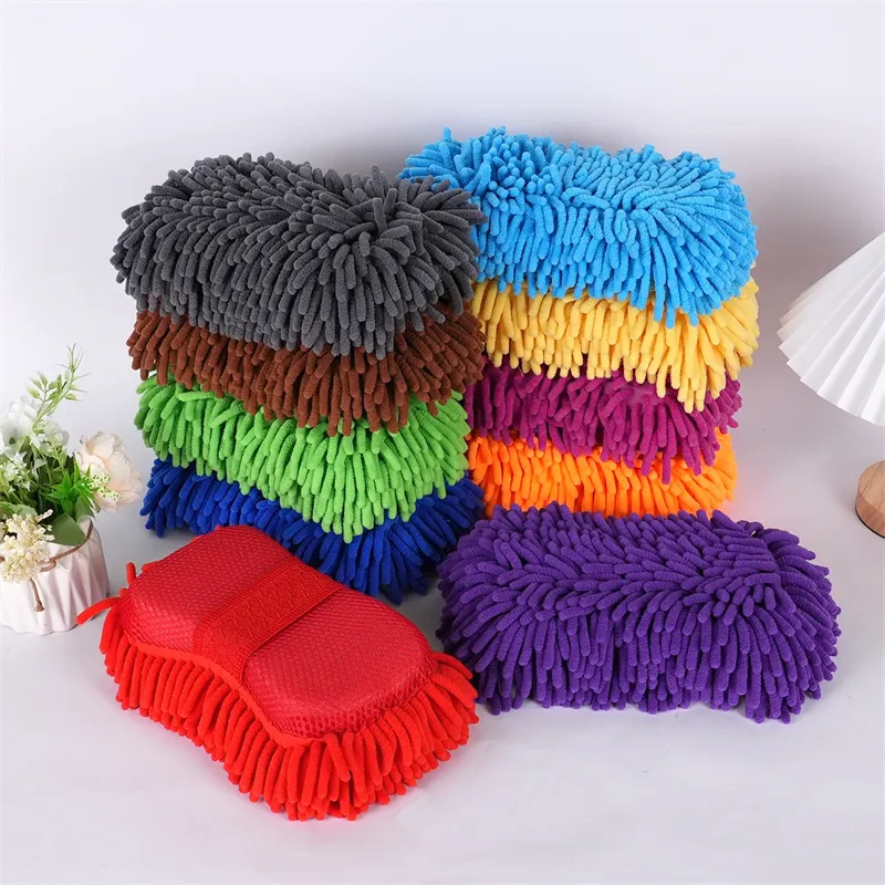 Chenille Wash Car Cleaning Cloth Car-Care Auto Microfiber Sponge Cloth Auto Washer 화려한 깨끗한 와이핑 천 T9i002627