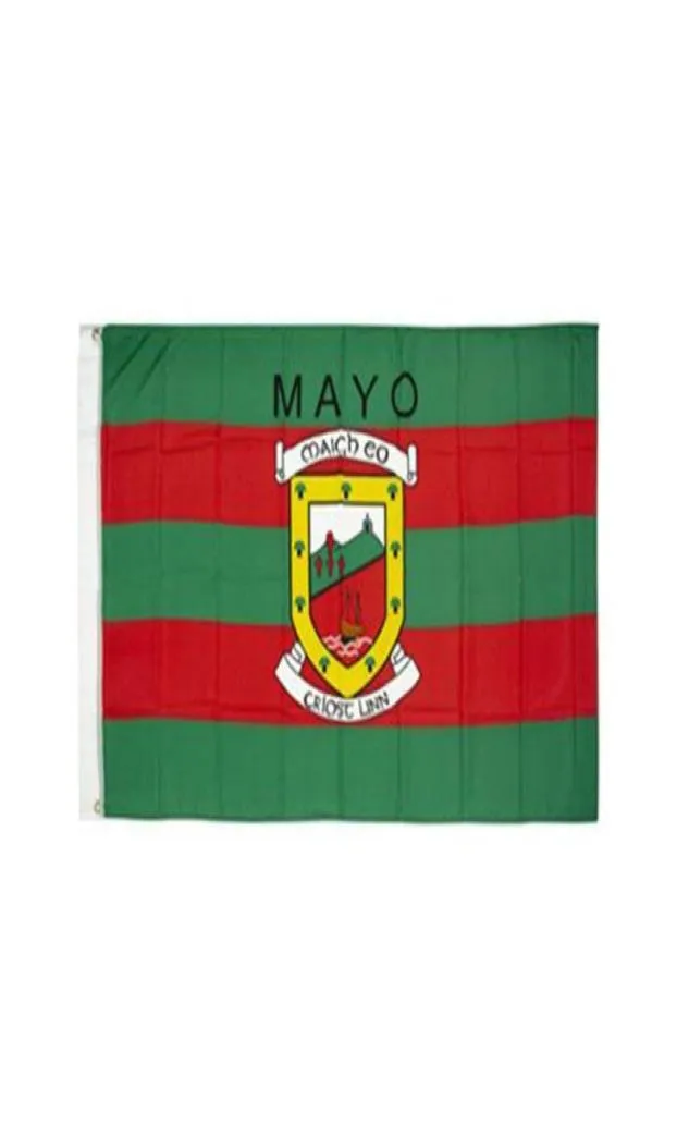 Mayo Ireland County Banner 3x5 ft 90x150cm State Flag Festival 파티 파티 선물 100d 폴리 에스테르 실내 실외 인쇄 판매 5656819