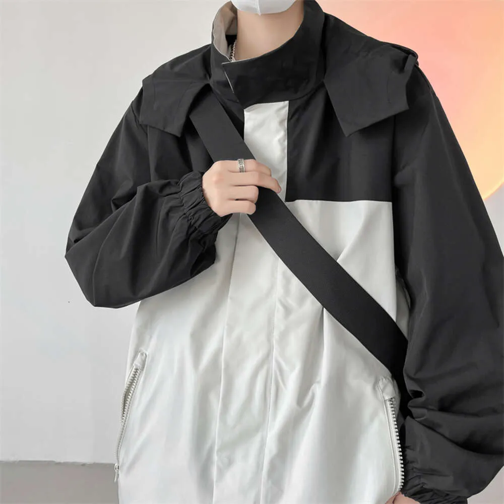 JK P Bahar Moda Acele Su geçirmez ceket Amerikan Renk Kontrast Açık Dağlık Ceket Erkekler