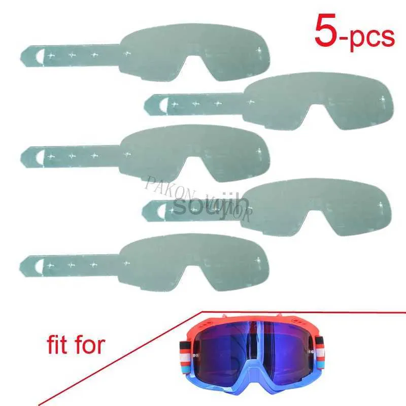 Contact Lens Accessoires Clear Rubber Film Afscheiding voor Outdoor Sport Goggless Motorcycle Motocross Dirtbike universele zonnebrillen vervangen Accessoire D240426