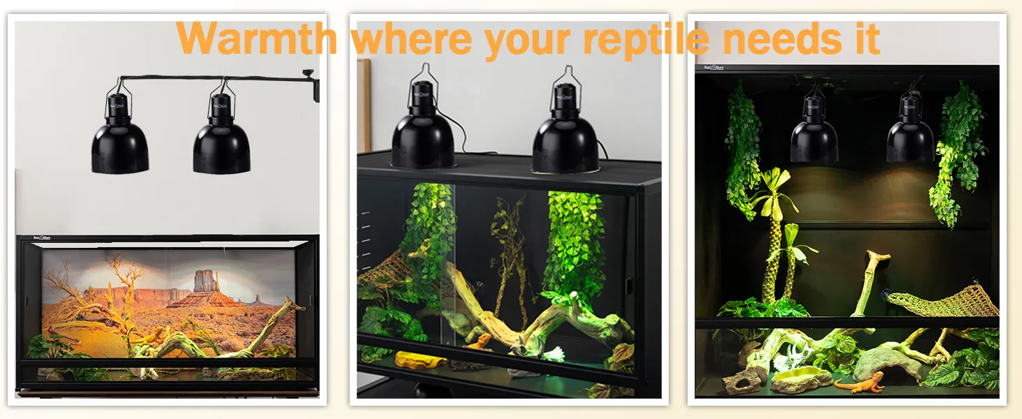 Reptile UVA UVB Bulb 2-Pack: Energy-Saving 23W Lamp for Reptiles ...