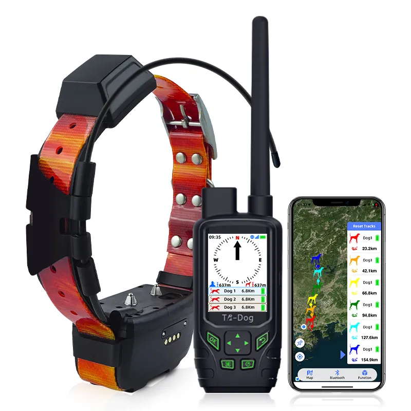 Waterproof GPS Animal Collar for Hunting Dogs No SIM Card Needed
