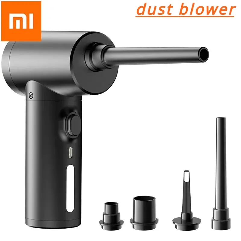 Kontroll Xiaomi Wireless Air Duster 50000 RPM Damm USB Blowing Gun Comprimering Air Blower Cleaning för dator bärbar datorkamera