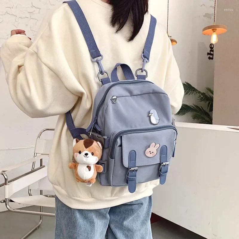 Sac à dos mode Mini Mini Women Kawaii Sac à bandoulière pour adolescentes Multi-fonction Small Bagpack Ladies Travle School Sac à dos