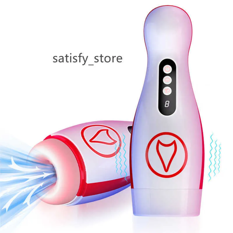 Masturbadores de succión automáticos para hombres Vibra real Vibrator Masturbación Masturbación Copa de coño de bolsillo Sexo Sexo Adult 18