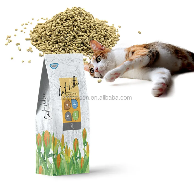 Photo inspiration: Corn Based Cat Litter Pros Reference: Eco Friendly Corn Cat Litter Highly Absorbent Natural Corncob Strip
