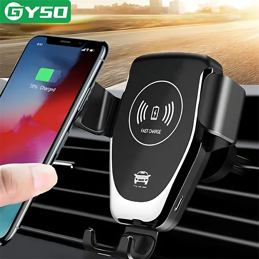 Chargers Car Bracket Wireless Charger Fast Charging Phone Stand Holder For iPhone 13 12 11 Pro Max Samsung Galaxy S10+ S21 Plus S22 Ultra
