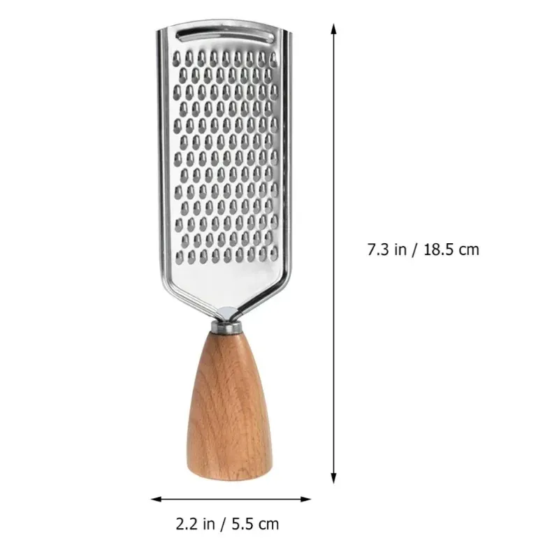 Potatisost grater praktisk morot grater metall grater potatisskalning verktyg med trä handtag ost grater ostbräda