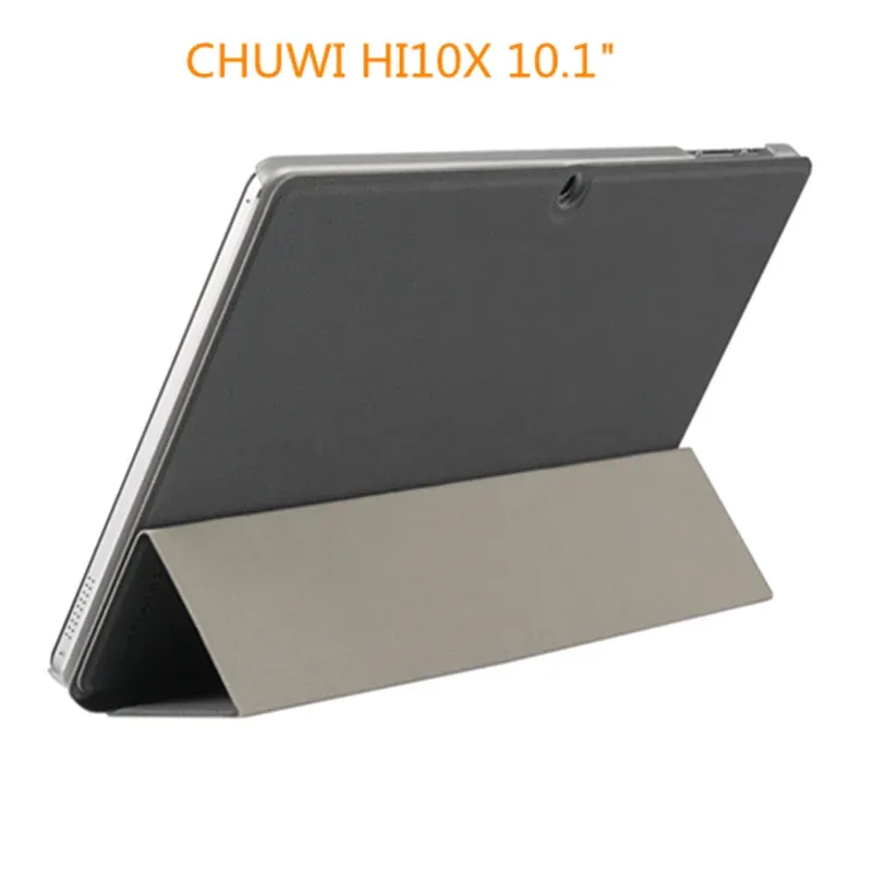 Topi 10.1 "Custodia in pelle PU per chuwi hi10 x tablet pc, custodia protettiva per chuwi hi10x tablet pc aggiungi film con 3 regali