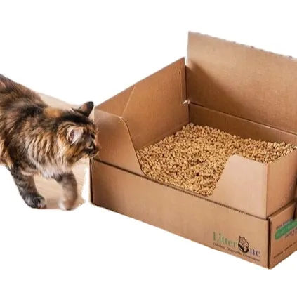 Premium Natural Pine Wood Cat Litter Pellets Dust-Free