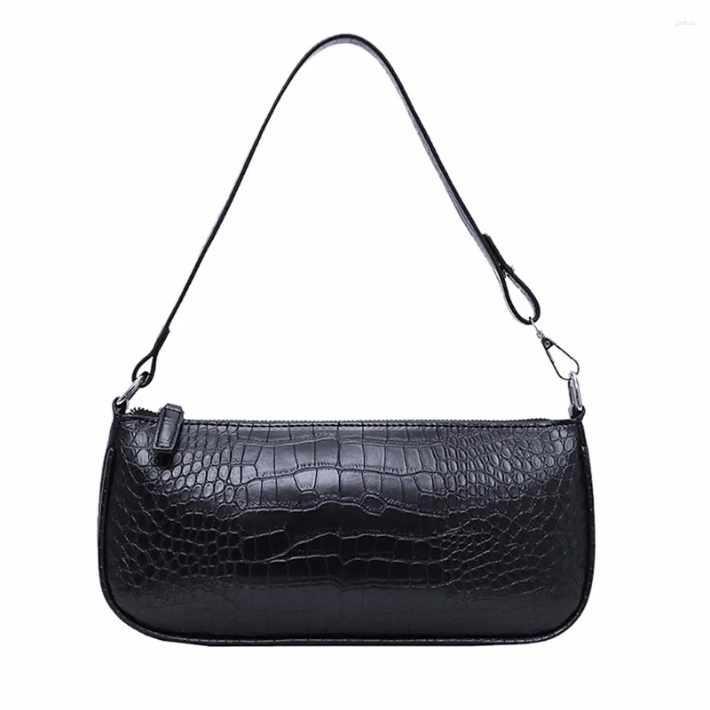 Sac rétro alligator motif de peau petites femmes messager baguette crossbody sacs crocodile épaule femelle sacs à main de luxe