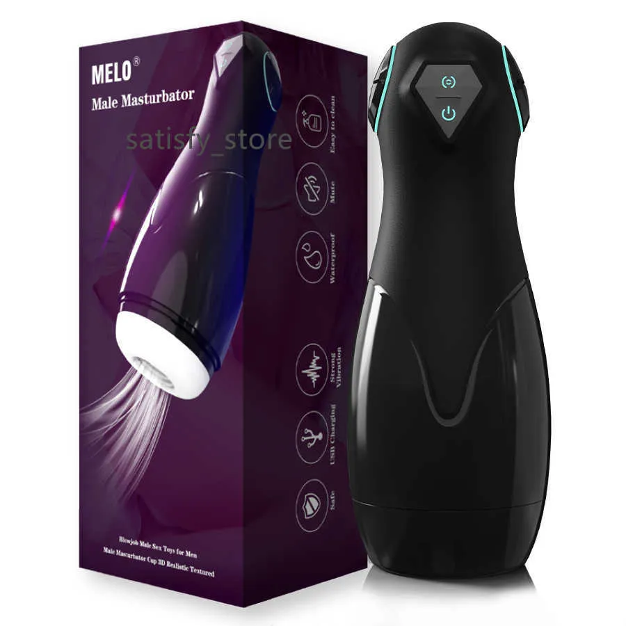 Automatisk blåsjobb Deep Sucking Masturbation Cup Vaginal Male Masturbators Oral Pussy Sex Toys For Men Adults Other Massager 18+