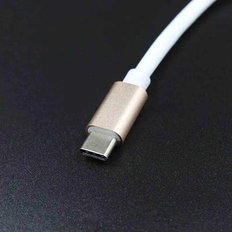 Type-c To VGA Conversion Cable USB-C To VGA High-definition Converter for Mobile Phones, MAC BOOK Notebooks, Tablets