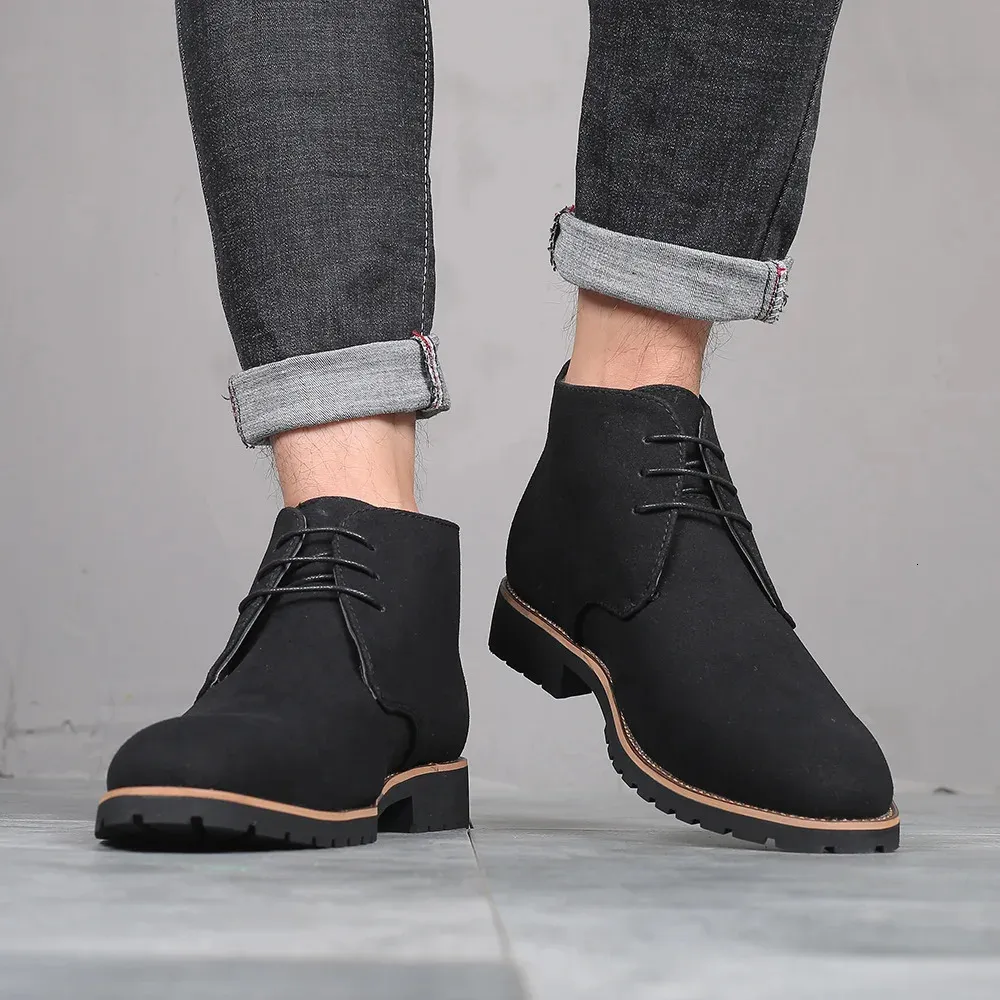 Fashion Men Classic Suede Leather Chelsea Chukka... From Factory Gou03 ...