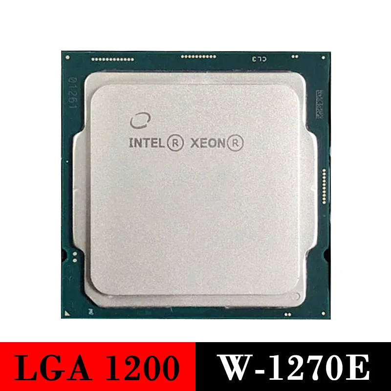 Processore server utilizzato Intel Xeon W-1270E CPU LGA 1200 1270E W1270E LGA1200