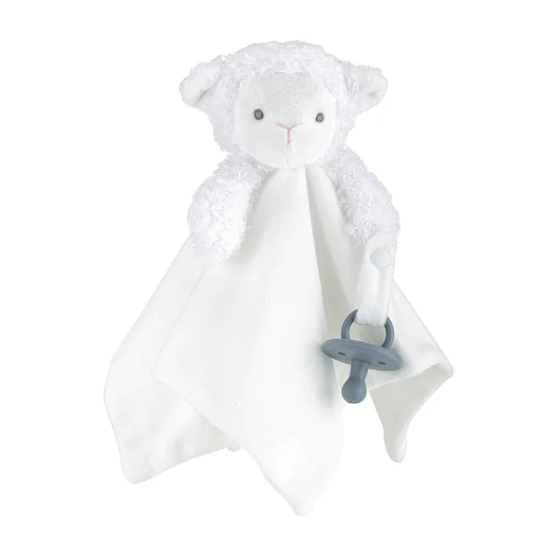 Accessoires Baby Lamb Schapen Pacifierhouder Wit pluche Security Deken