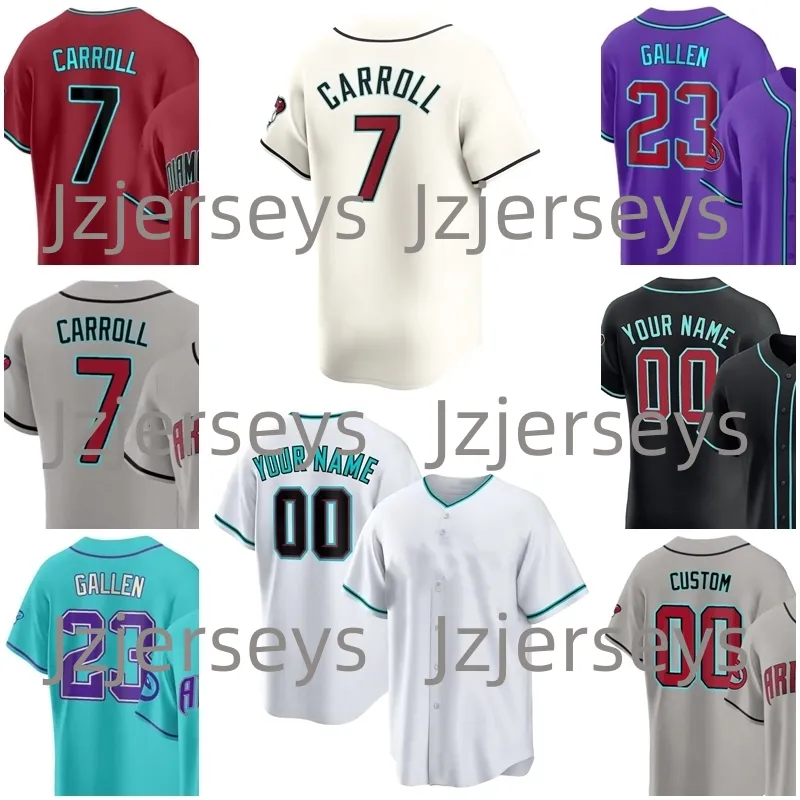 2024 Jersey de béisbol limitado 7 Corbin Carroll Men Mujeres Jóvenes Zac Gallen Ketel Marte Randy Johnson Luis Gonzalez Lourdes Gurriel Jr. Eduardo Rodriguez Alek Thomas Joc