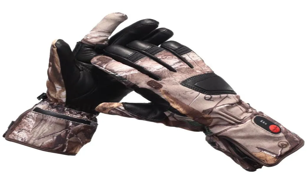 Uppvärmda jakthandskar Kolfiberöverföring som kör skidåkning Cykling Electric Xtiger 2020 Luva de Ciclismo Tactical Gloves Q01147311434