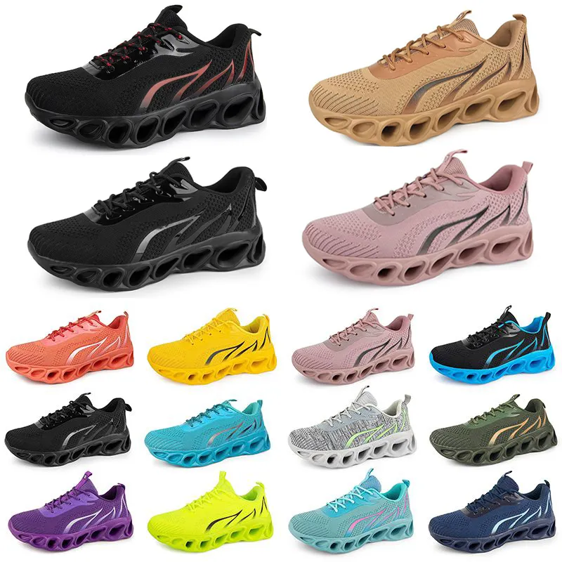 Style3 Men Women Running Shoes Sneaker Triple Black White Red Yellow Purple Green Blue Peach Pink Fuchsia Breathable Outdoor Trainer Sports Sneakers GAI