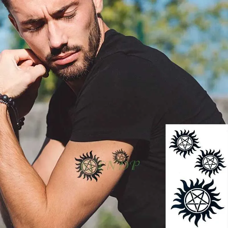 Transfert de tatouage étanche à tatouage temporaire étalant japon anime supernatural faux tatou flash tatouage tatouage poignet de poigne