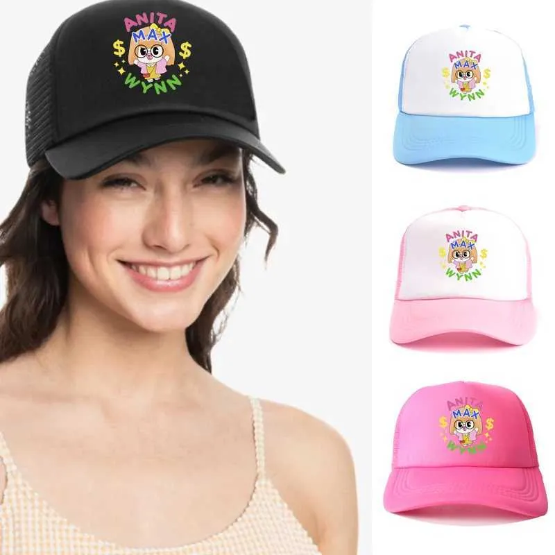 Ball Caps Anita Max Wynn Cappuccio da baseball per uomini Donne Hip Hop Cartoon Hat Hat Cute Trucker Hat J240425