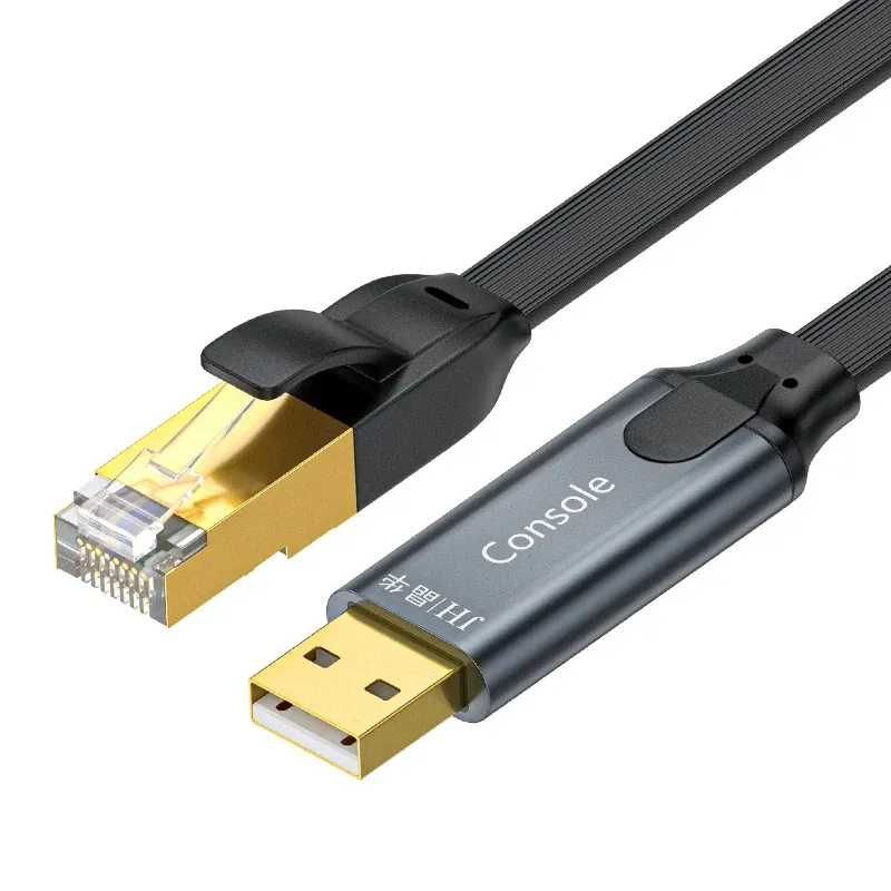 Drive USB vers l'adaptateur de câble de la console RJ45 pour le serveur de routeur 8p8c USB RJ 45 Convertisseur pour la ligne de configuration du commutateur Cisco Huawei H3C