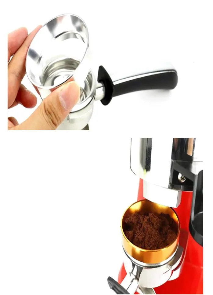 Epacket 515358 mm Zinklegering Smart Metering Ring Coffee Tool Brewing Bowl Coffee Powder för espresso barista tratt bärbar fil9767860