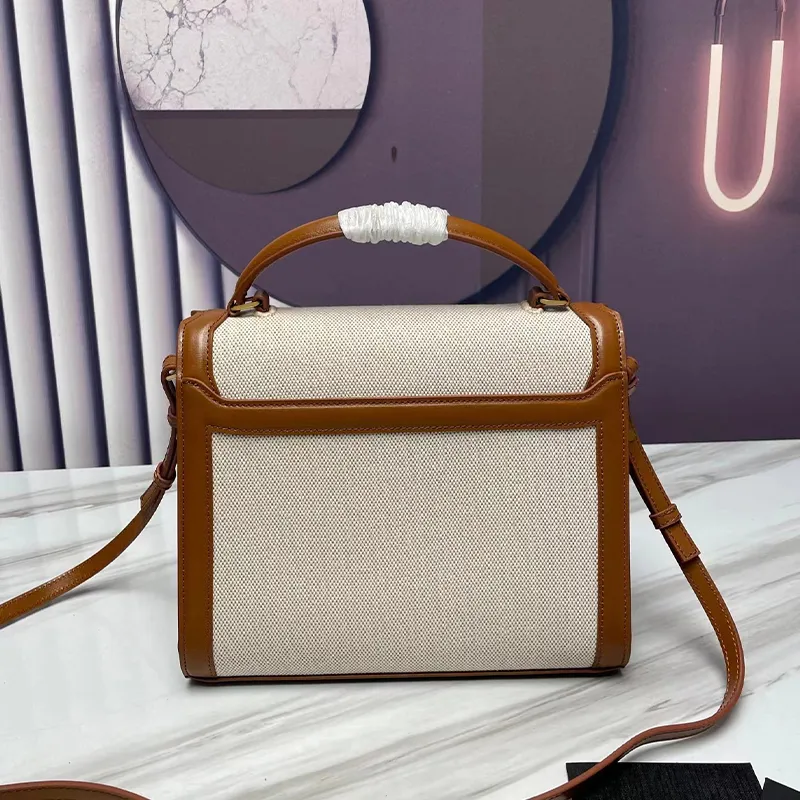 Torebki designerskie torby luksusowe torba na ramię importowane skórzane patchwork crossbody torba vintage koperta mody mody obrotowa blokada teczka fabryczna hurtowa torba na damę