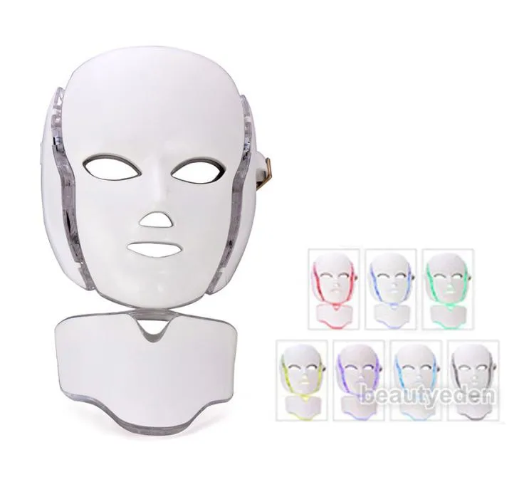 Maschera viso podinamica a LED coreano PDT Maschera per viso e collo a LED con Masche podinamiche a LEDAMICA LED Microcorrente