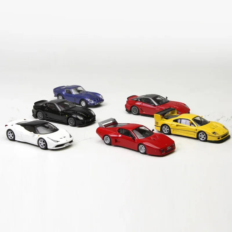 Cars Kyosho 1:64 575 GTC F430 GT 250 GTO 365 GTB4 328 GTB Kalifornien T 512BB LM Collection Die Cast Eloy Trolley Model