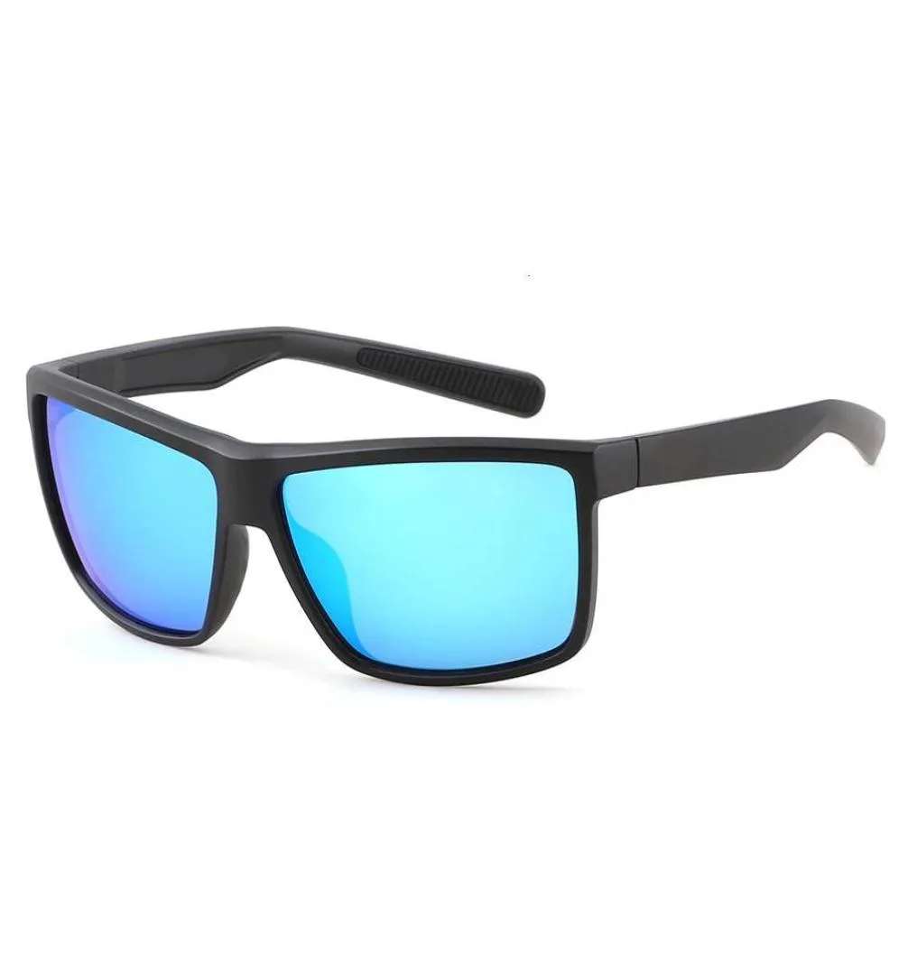 9 Farben 580p Männer polarisierte Sport rechteckig grün blau Sonnenbrille TR908357572