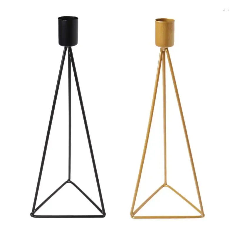Candlers 2024 triangle géométrique chandelier de chandelier de canette de canette de tube