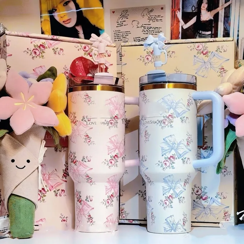 Blue Bow Fancy Tumbler Blue Bow Fancy Tumbler