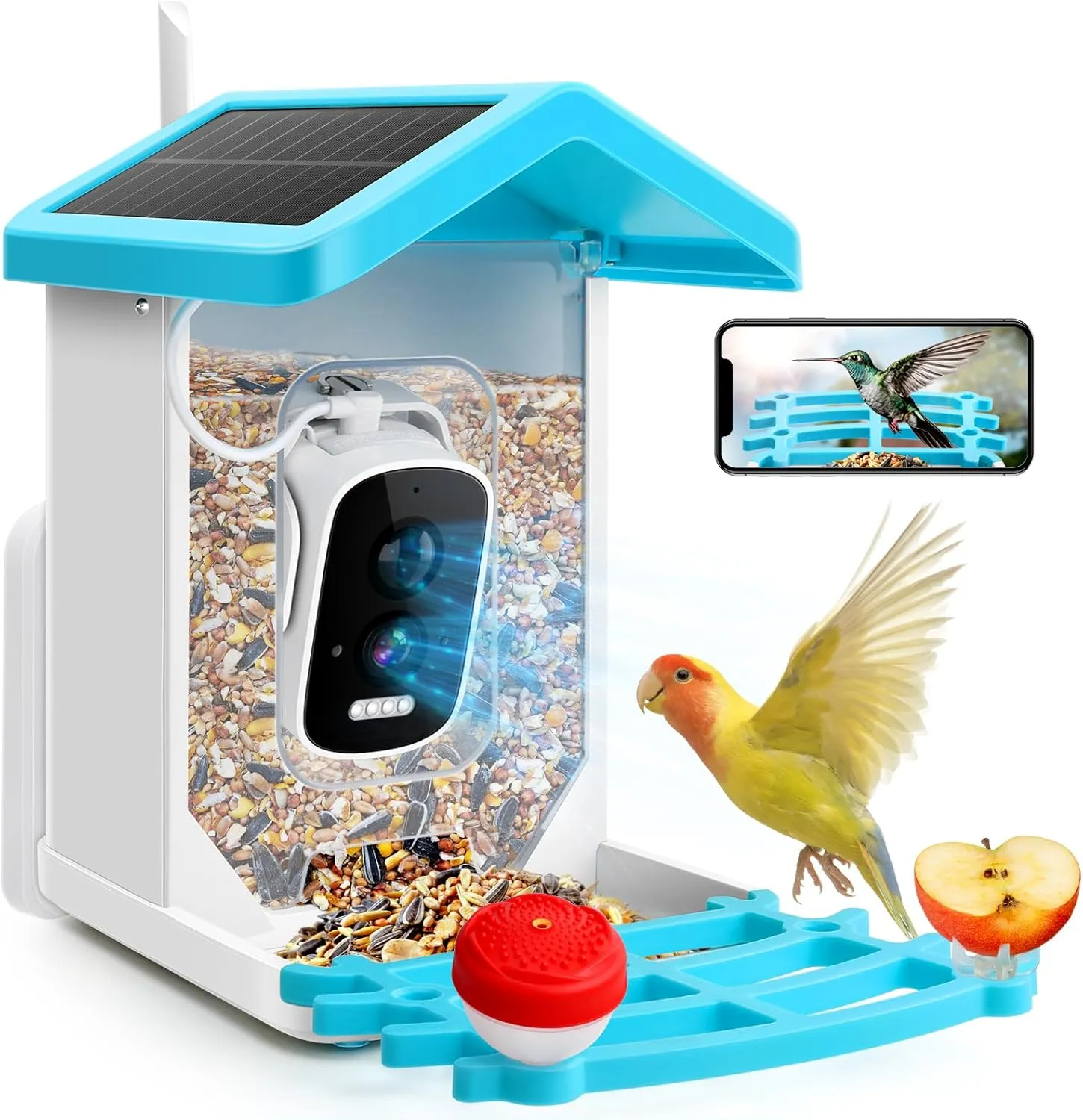 Image showcasing Smart Bird Observation House With 2K HD Camera, AI Bird Identification ...