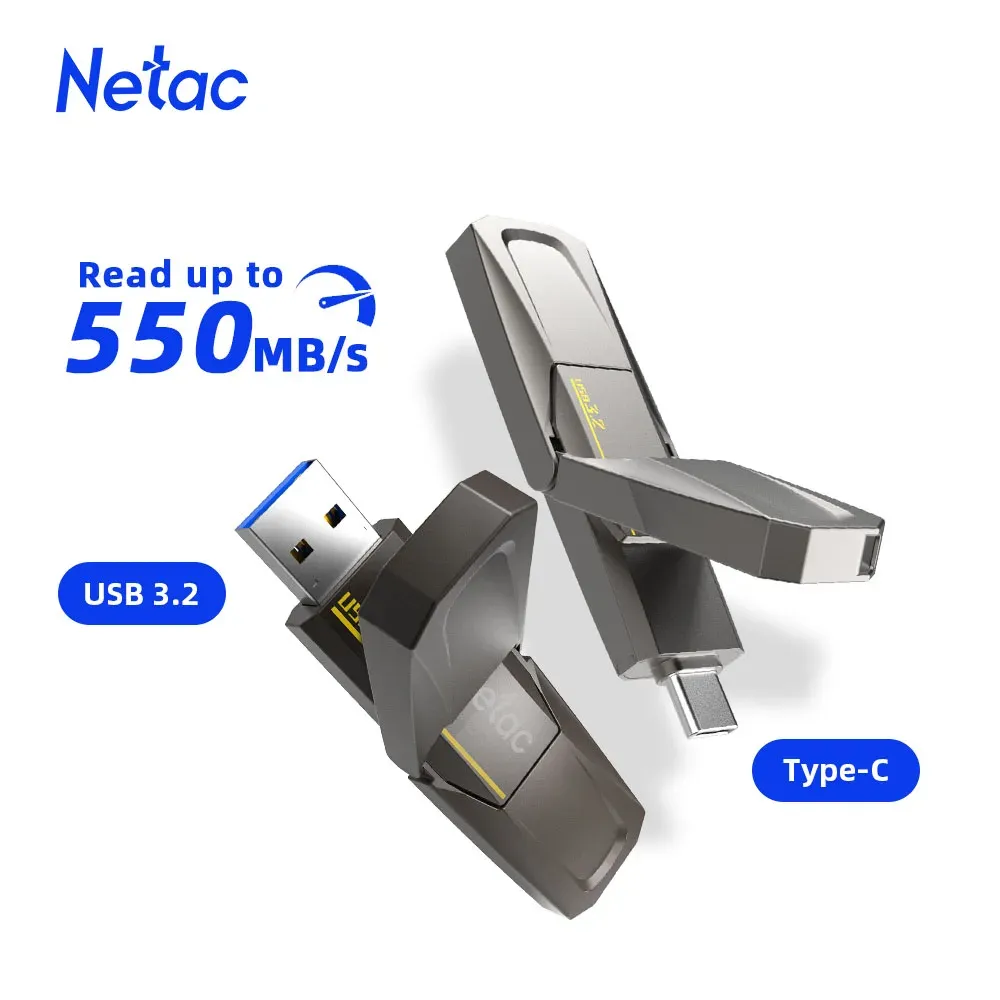 Приводы NetAC 550MB/S USB 128GB 256 ГБ 512 ГБ 1 ТБ ПЕР ДРУГ ТЕЛЫ