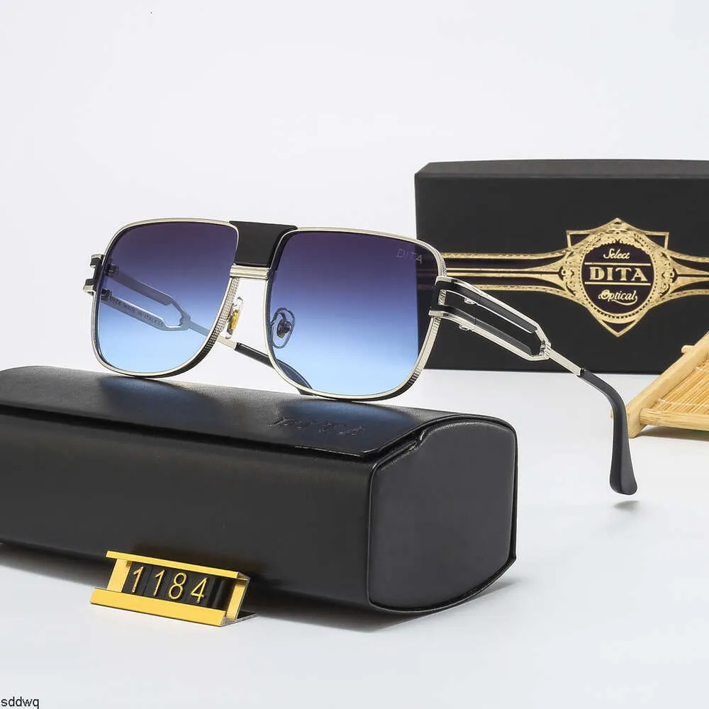 Dita Designer för kvinnor Hot Millionaires Mens Solglasögon Full Frame Vintage Design Millionaire 1.1 Solglasögon Off Black Made in Italy Eyewea