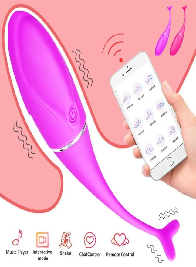 Vibrateurs de jouets contrôlés par application vibratrice de massage gspot stimulatrice clitoris femelle vibrante œuf sex toys for women vaginal balls 3047895488