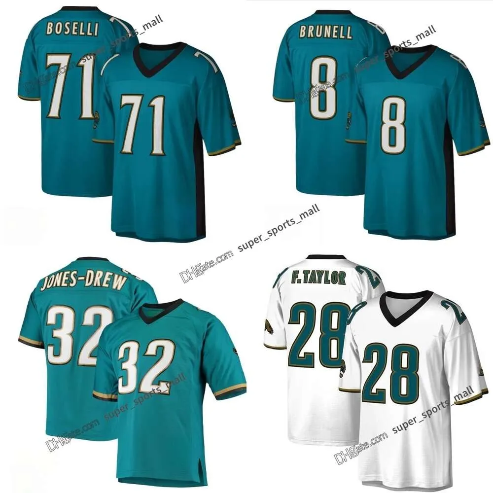 75th Shotback 28fredtaylor Football Jerseys 71tonyboselli 1997 87keenanmccardell 32mauriceJones-drew 8marbrunell Jersey Green White Mens S-xxxl