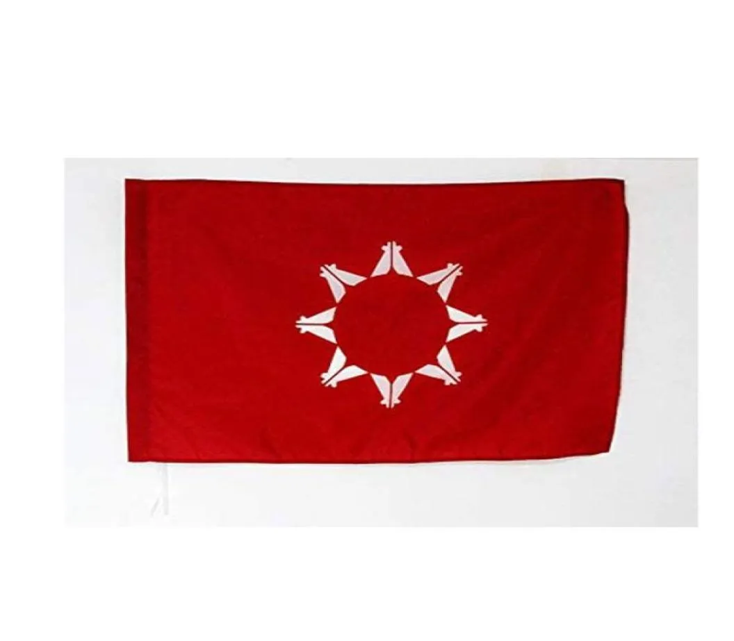 Oglala Sioux Tribe Flag 3039 x 5039 Oglala Lakota vlaggen 90 x 150 cm man Cave dubbelzijdig polyester met messing doorvoertulken LGBT4380847