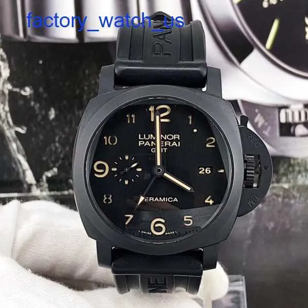 Célèbre tour de poignet Panerai Luminor Series PAM00441 Ceramic Automatic Mechanical Mens Watch horloge