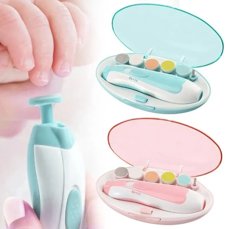 Care Baby Electric Nail Trimmer Kid Nail Polisher Tool Baby Care Multifunktionell fingernagel Cutter Trimmer Spädbarn Manikyruppsättning