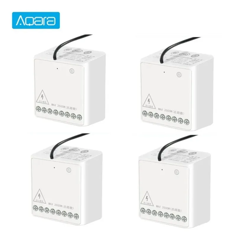 コントロールAQARA 2チャンネルTwowayコントロールリレーモジュールスイッチライトスイッチリモコンZigbee Wifiアプリワイヤレスコントローラー